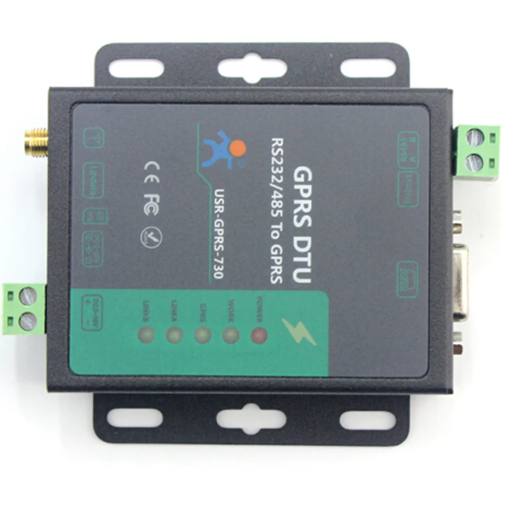 USR-GPRS232-730 промышленный сотовый беспроводной последовательный конвертер RS232/RS485 в
