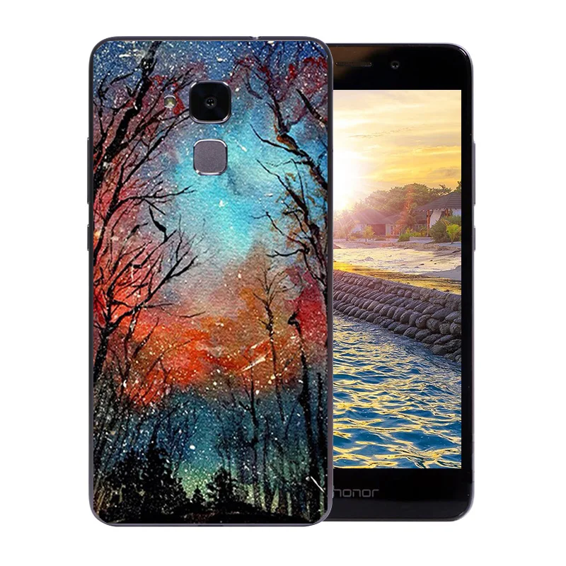 Чехол для телефона 5 2 дюйма Huawei Honor 5C прозрачный мягкий силиконовый чехол 7 Lite GT3
