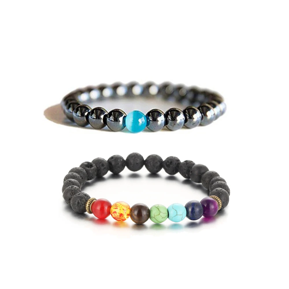 Tiger обсидиановый глаз beads бусы унисекс чакра браслеты для снижения усталости магнитной защиты здоровья женщин ювелирные изделия Hombre