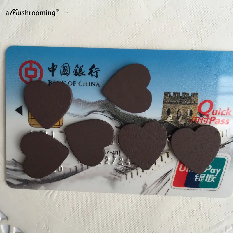 Цветные деревянные сердца ручной работы мини сердца-стол с конфетти-18 мм- (1000