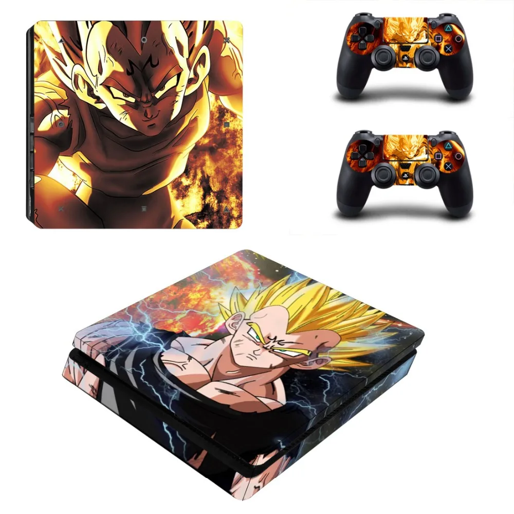 Наклейка Dragon Ball Super Son Goku PS4 Slim Skin Виниловая наклейка для консоли Playstation 4 и 2