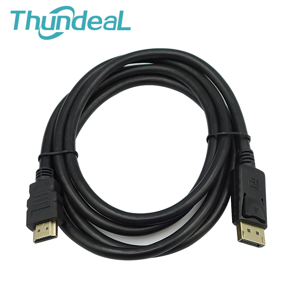 Для ПК ноутбука HD проектор DP к HDMI 6 футов 1 8 м порт дисплея папа DisplayPort Порт Мужской