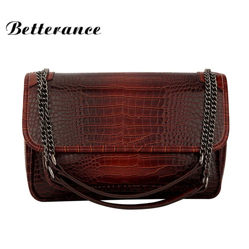 Betterance Аллигатор сумки на плечо для женщин 2018 bolsas feminina роскошная сумка женские