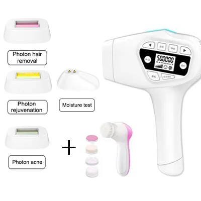 Pink cleansing instr 1500000 вспышка IPL лазерное устройство для удаления волос постоянное удаление волос подмышечное удаление волос бикини триммер электрический depilador - Цвет: Pink cleansing instr