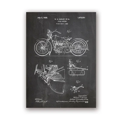 

Настенная живопись Kasamanis "Мотоциклетный патент"