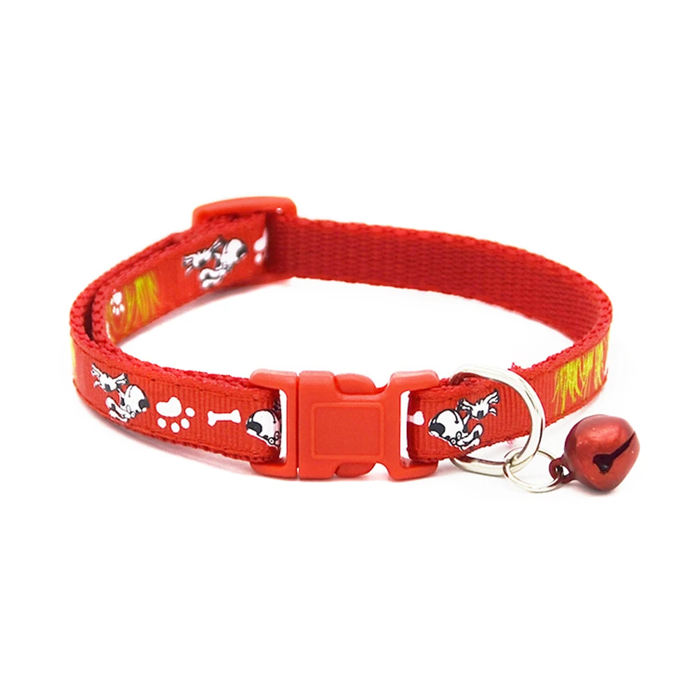 Cute Dog Collar with Bell for Small Dogs Cats Adjustable Breakaway Basic Pet Collars in Cat Leads Puppy Chihuahua MP0069 | Дом и сад