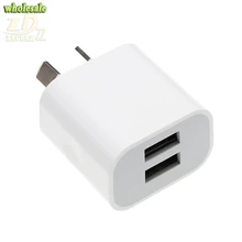 AU 5V 2A 2USB 2 double dual USB Power Supply Adapter Phone Charger Adapter Plug Power Adapter Cases AU Plug 2A Charger 50pcs/lot