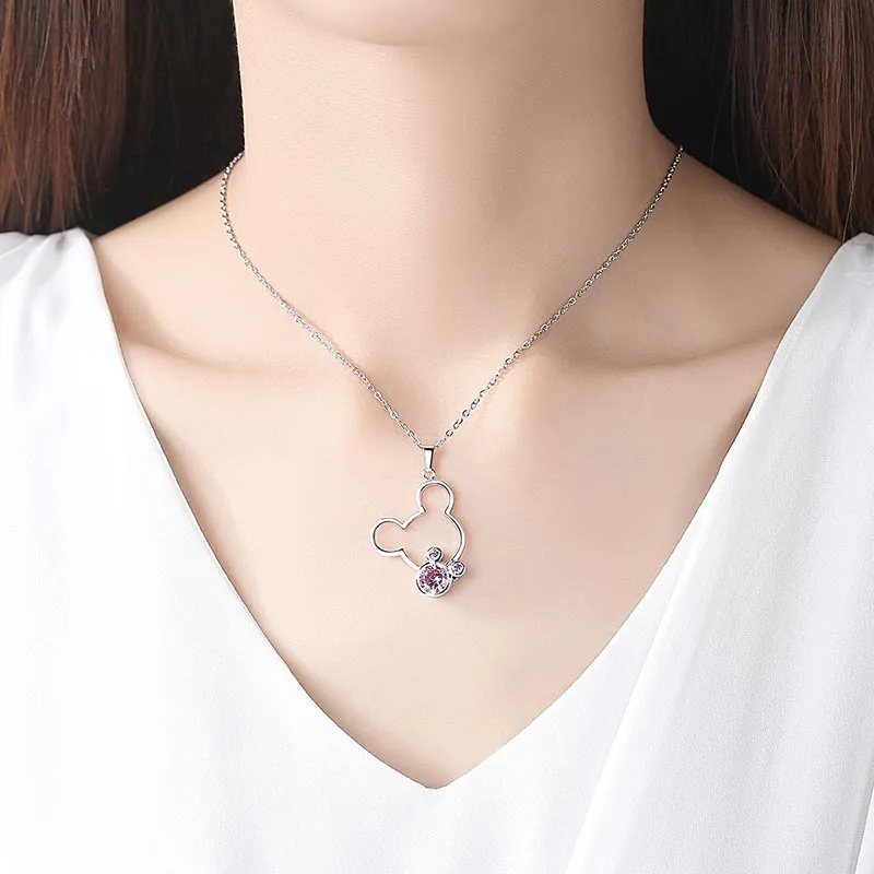 Набор ювелирных украшений для женщин ожерелье и серьги в форме маленькой мышки