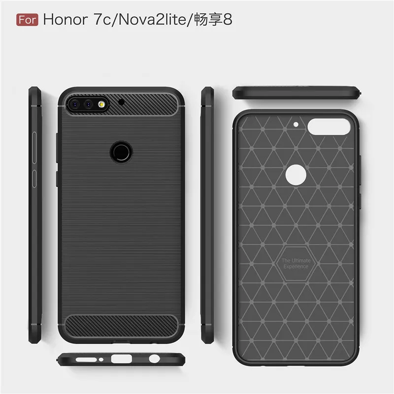 Чехол для Huawei Y7 Prime 2018 мягкий силиконовый бампер чехол телефона Enjoy 8 / Nova 2 Lite 5