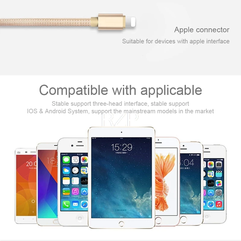 RZP 2A 1,2 m быстрый type-C Micro usb кабель для зарядки для iPhone type-C V8 samsung Android USB кабель для зарядки Micro данных Шнур для зарядного устройства