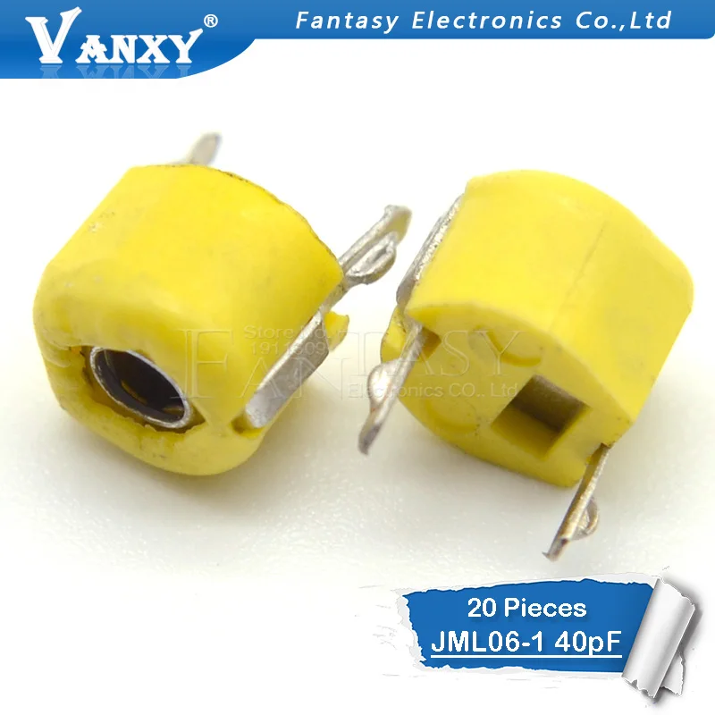 20 шт. 40P 40PF 6 мм JML06 1 DIP триммер Регулируемый конденсатор|trimmer adjustable capacitor|adjustable