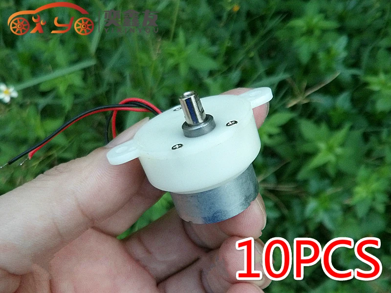 10 шт./лот 300 мотор редуктор DC3V 6V 9V микро DC 10RPM ~ 32RPM медленная скорость (6 5)|micro dc motor|dc