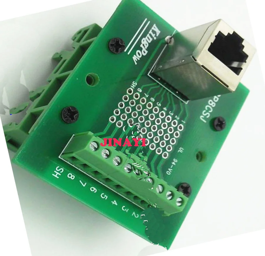 5 шт. RJ45 вертикальный Ethernet LAN коммутатор печатная плата интерфейсный терминальный