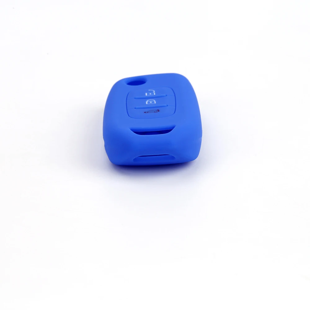 2019 silicone car key case for Renault 3 buttons Clio Scenic Megane Duster Sandero Captur Twingo remote control cover shell | Автомобили и
