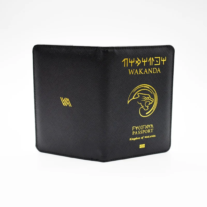DIKEDAKU Wakanda Обложка для паспорта унисекс Rfid высокое качество из искусственной кожи держатель для паспорта Hogwarts Asgard чехол для паспорта Кошельки