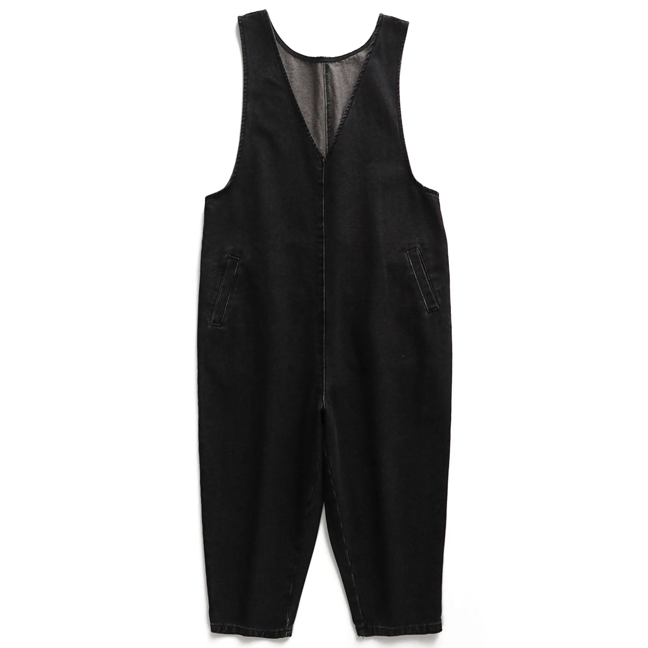 Женский джинсовый комбинезон Vetevidi повседневный с широкими штанинами | Женская