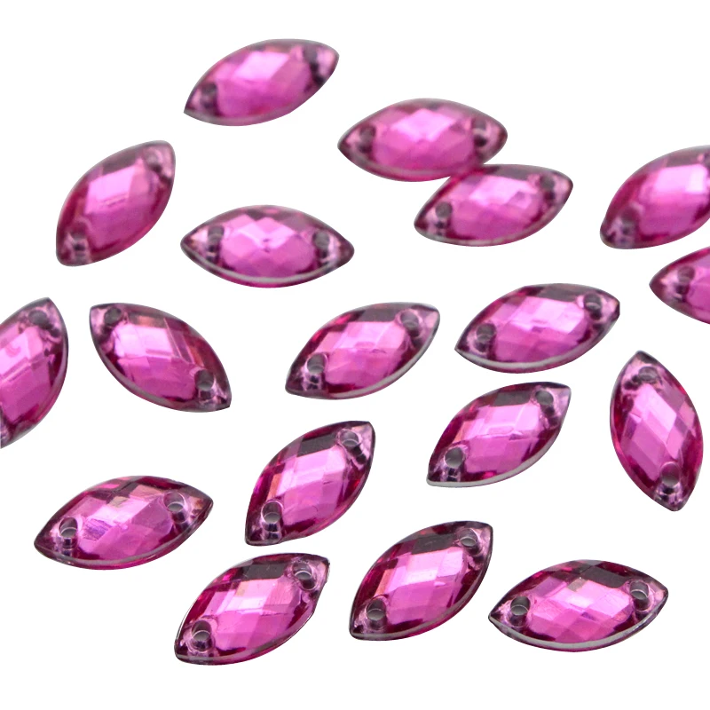 200 шт./лот 5*10 мм разноцветные акриловые стразы для украшения одежды платья D1104 |