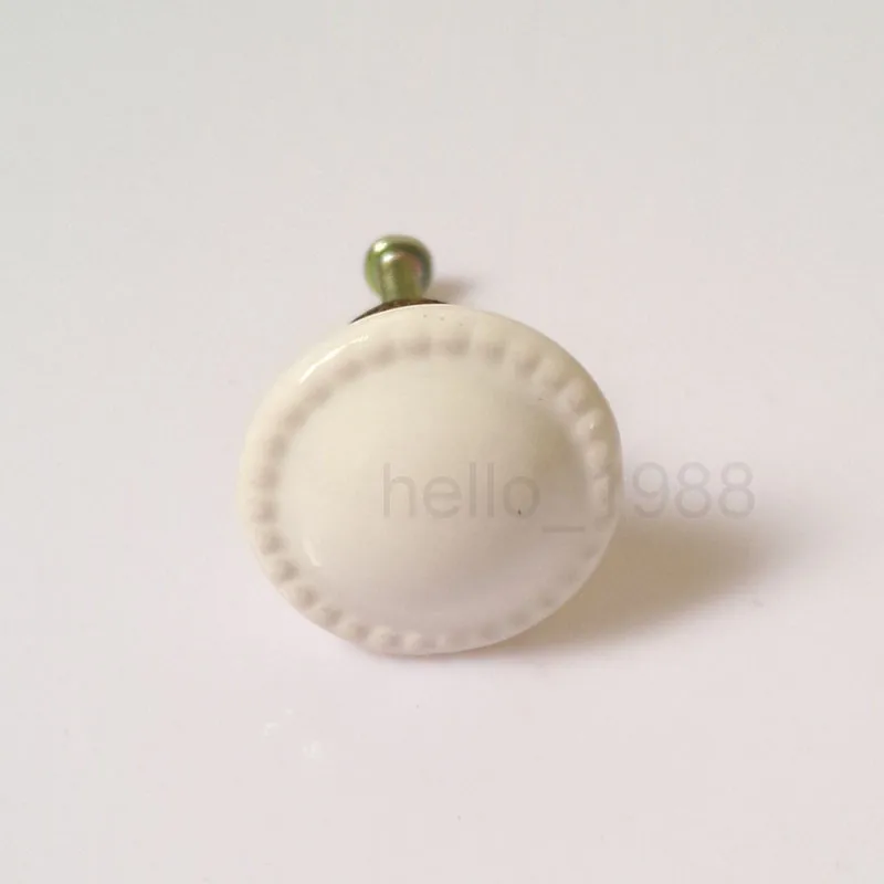 Белая керамическая ручка в форме подсолнуха для шкафа выдвижная ящика простая