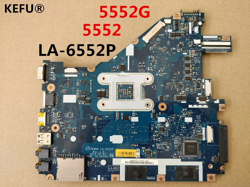 KEFU для Acer 5552 5552G NV50A MBR4602001 PEW96 LA 6552P материнская плата ноутбука тестирование