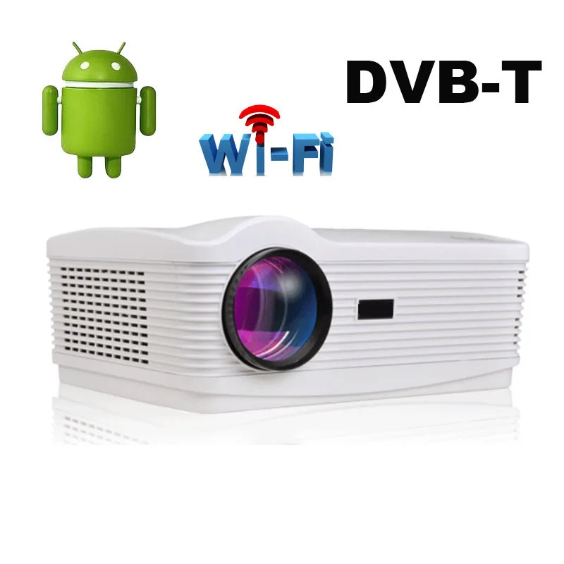 Oley 1080 P hd led проектор android wi-fi hdmi dvb-t tv цифровой для домашнего кинотеатра 5500 люмен жк