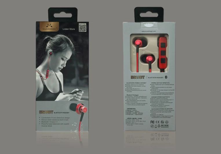 2018 SoundMAGIC ES20BT Беспроводные спортивные наушники вкладыши Bluetooth для сотового