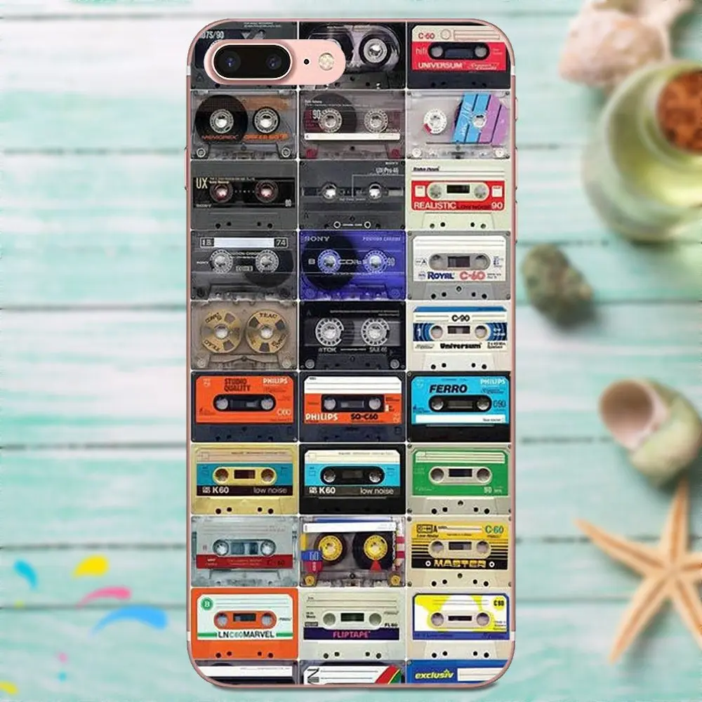 Mobile Cases Cute Cassette Tape For Apple iPhone 4 4S 5 5C 5S SE 6 6S 7 8 Plus X XS Max XR | Мобильные телефоны и