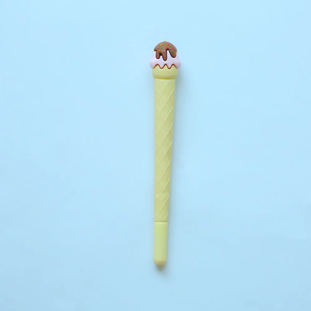 

3pcs Cute Icecream gift gel pen 0.5mm ballpoint pens Blue color ink refill Stationery Office accessories School supplies F037
