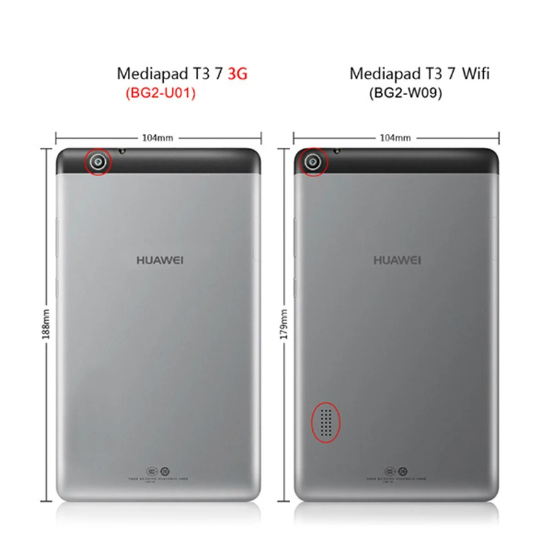 Чехол из ТПУ на заднюю панель для huawei Mediapad T3 7 3g BG2-U01 BG2-U03 чехол для планшета T3 3g версия 7,0+ защитный силиконовый чехол для экрана