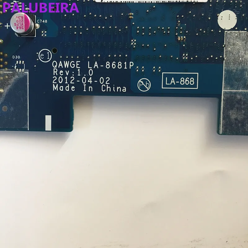 PALUBEIRA для Lenovo G585 Материнская плата ноутбука LA 8681P основная 100% тестирование