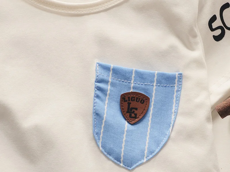 Baby boys summer clothes newborn children clothing sets for boy short sleeve shirts + jeans cool denim shorts suit | Детская одежда и