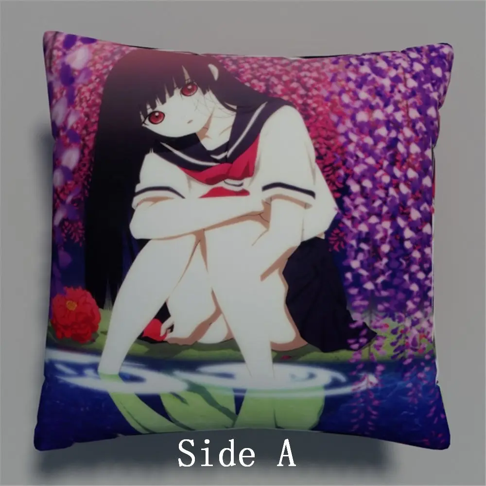 Новинка двухсторонний чехол с аниме подушкой Enma Ai Jigoku Shoujo обнимающая Подушка для