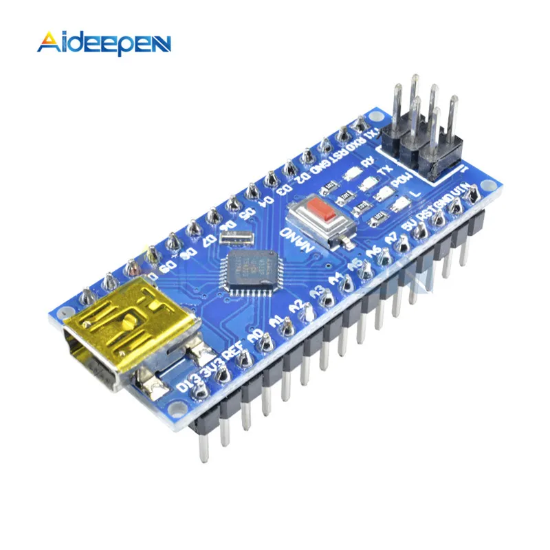 Плата контроллера Mini USB CH340 Nano 3 0 ATmega328P ATMEGA328P AU плата совместимая с Arduino Driver V3.0