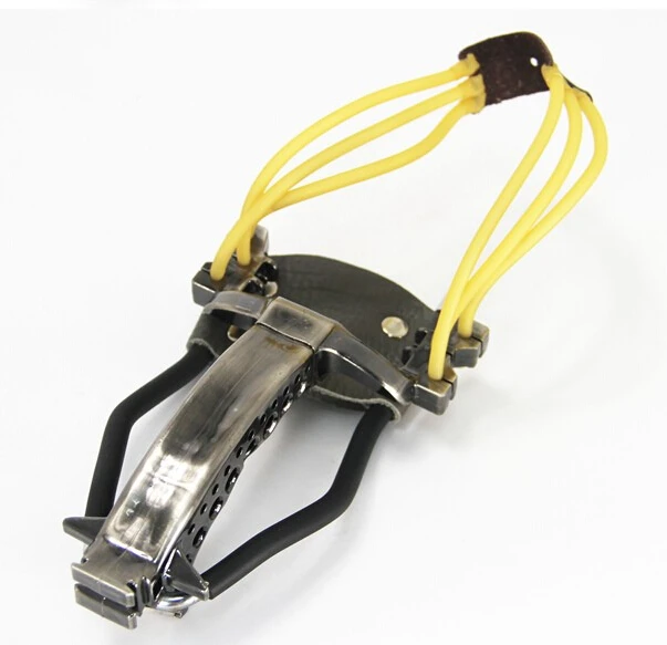 Мощный 2 резинки складные наручные рогатки стали катапульты для взрослых игр на открытом воздухе Охота CS War