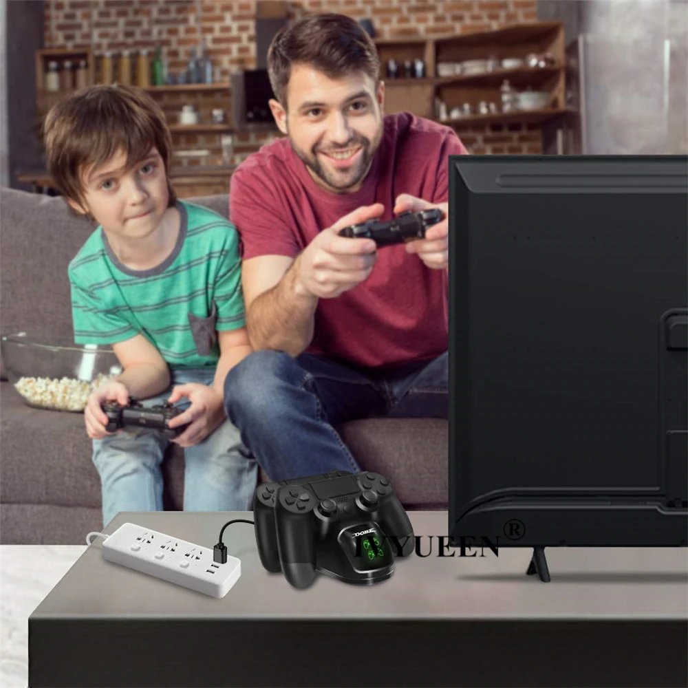 IVYUEEN для playstation 4 PS4 Pro тонкий контроллер USB быстрая зарядная станция Док-станция для Dualshock 4 зарядное устройство светодиодный светильник индикатор
