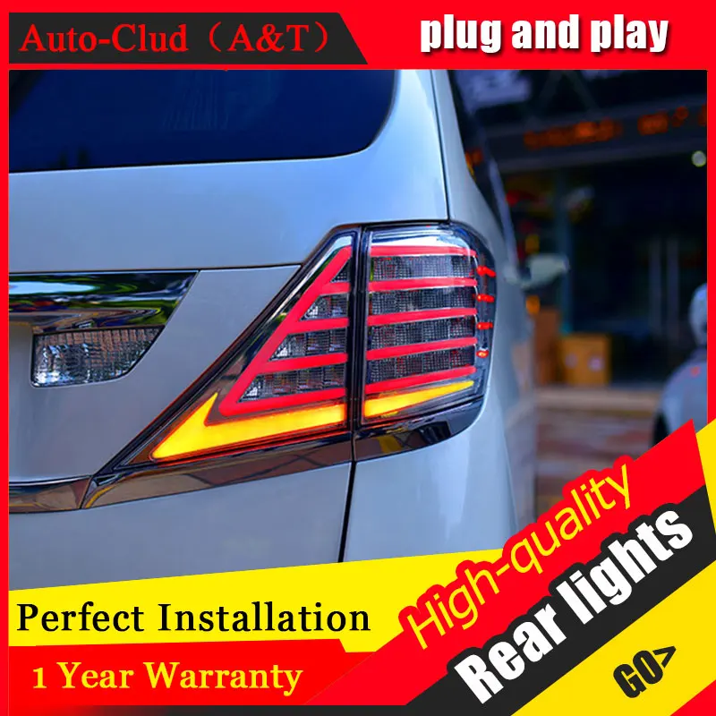 New LED Taillights Assembly For Toyota Alphard 2007-2013 Rear Lamp Brake Reverse Light Back Up DRL Car Tail lights | Автомобили и