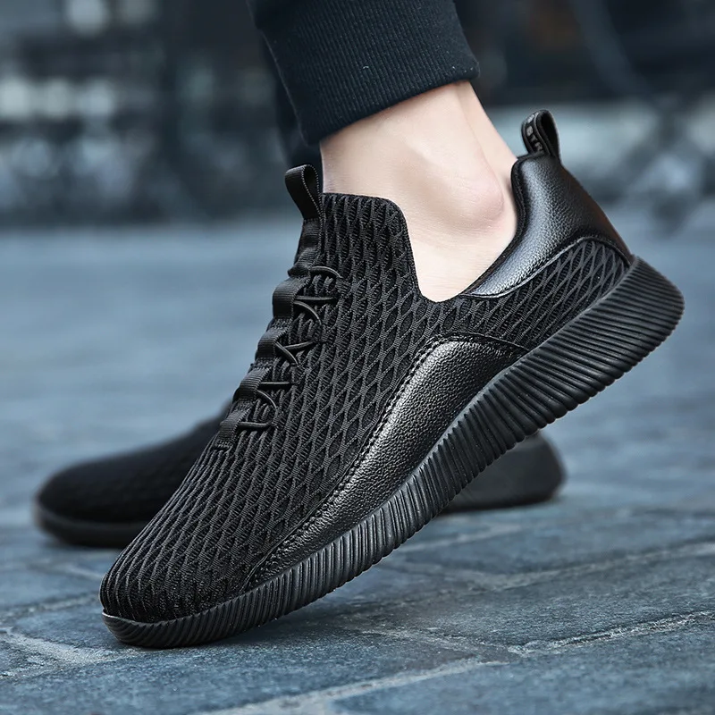 2019 New Men Shoes Breathable Mesh Casual Sneakers Black Male Lace Up Tenis Feminino Zapatos | Обувь