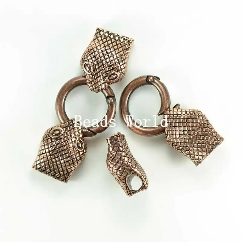 Wholesale Best Quality 2 Pcs Copper Tone Snake Toggle Hook Clasps Connectors Jewelry Findings 63x24mm(W04089) | Украшения и