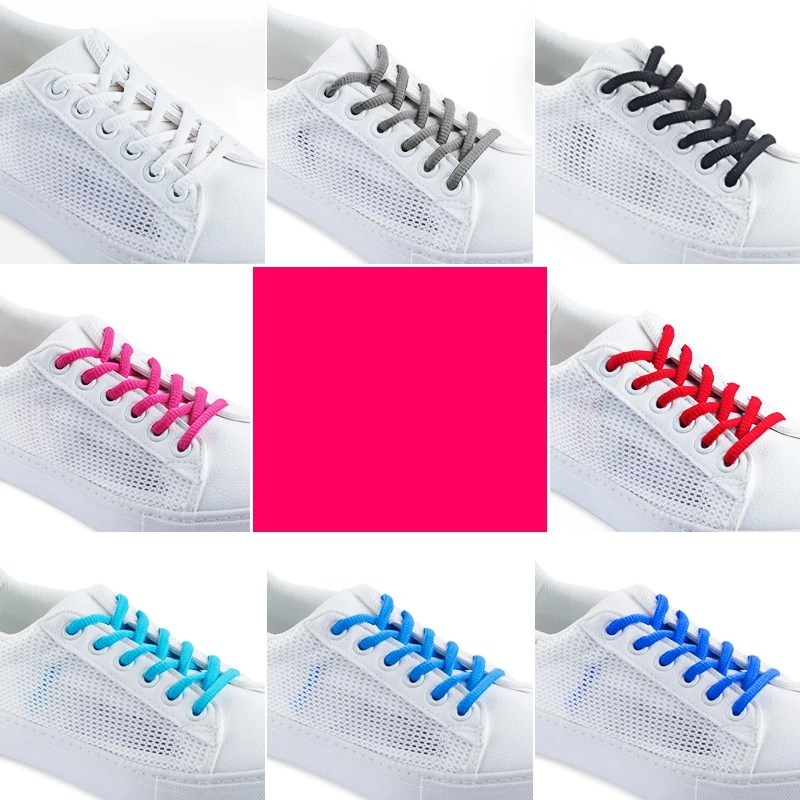 1Pair/ Classic Round Shoelaces High Quality Leisure Sport Shoe laces  Outdoor Men And Women Shoelace Fashion Multi Color
