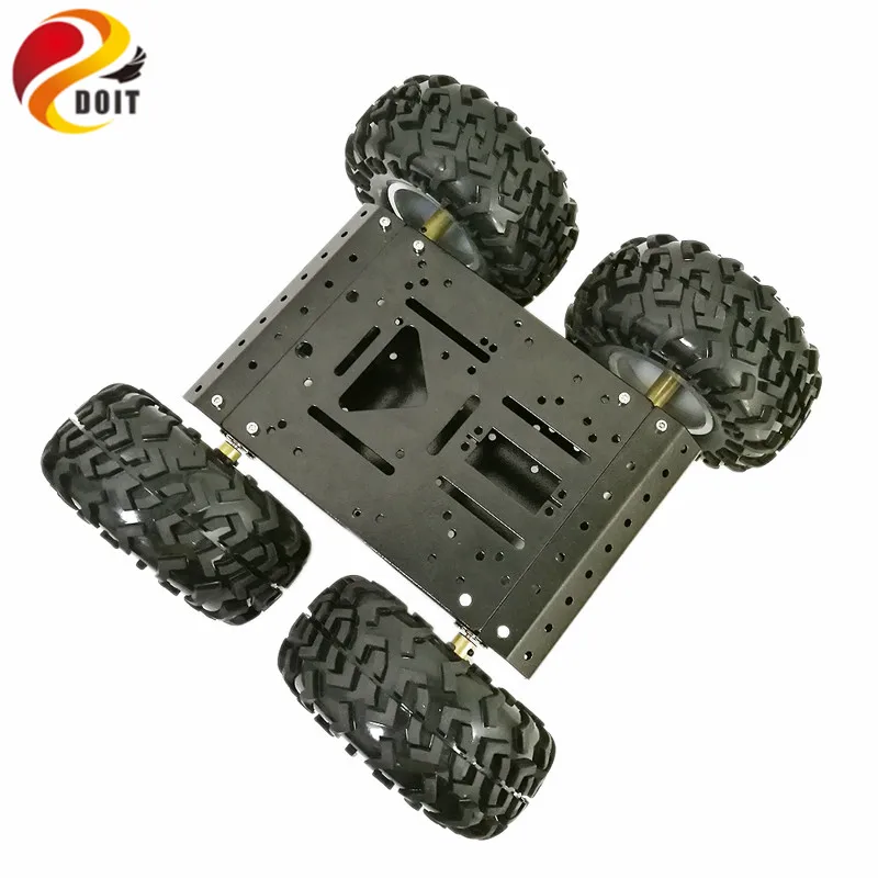 W3 3WD Smart Robot Car Platform With Omni Universal Wheel High Hardness Of Steel For Arduino DIY |