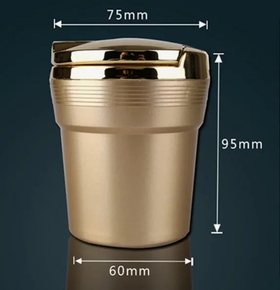 Высококачественная автомобильная светодиодная пепельница подставка для