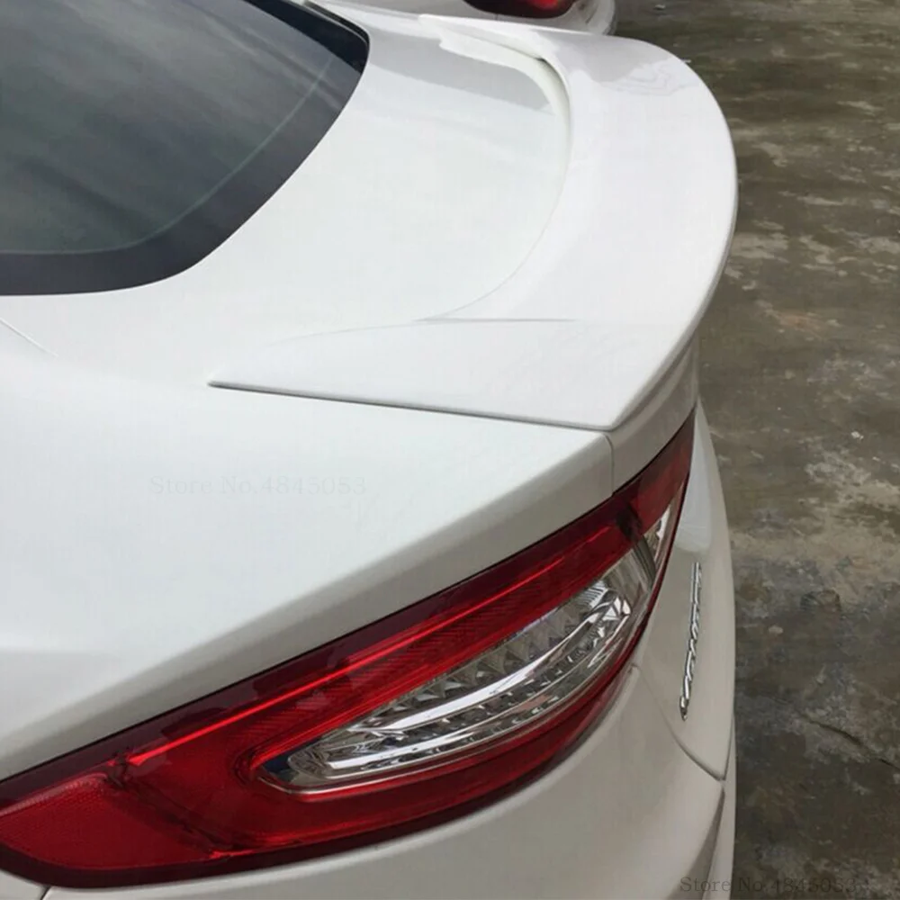 Для Ford Mondeo 2013 до черный Спойлер ABS пластик Неокрашенный задний багажник багажника крыло задний спойлер на крышу автомобильные аксессуары