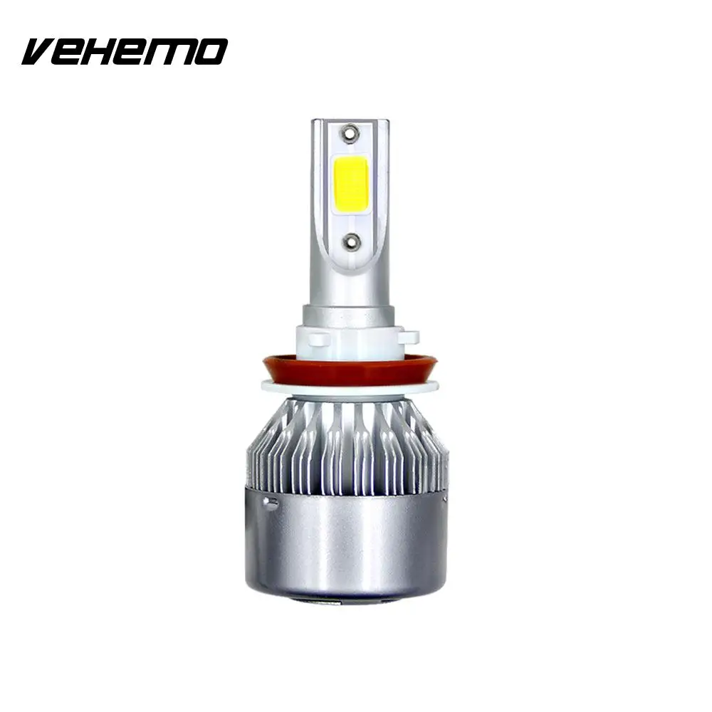 Vehemo 1 шт. H8 H9 H11 Автомобильные светодиодные лампы для автомобильных фар 72 Вт 8000LM