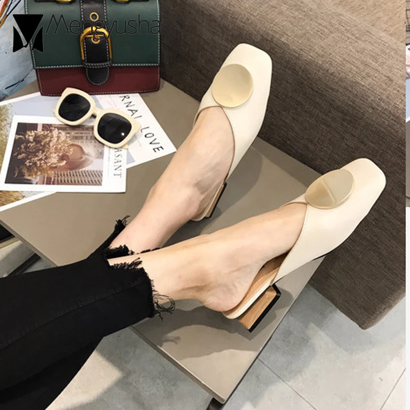 Брендовая дизайнерская обувь с металлической пряжкой С открытыми пальцами