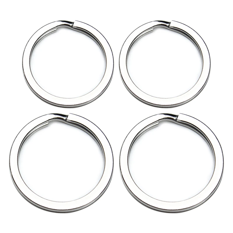 

10pcs/set Stainless Steel Silver Tone Metal Key Holder Flat Split Rings Womens Mens Keyring Keychain Keyfob chaveiro F3631