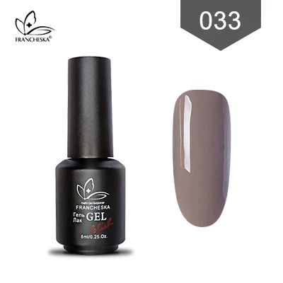 Francheska 033 Francheska color01-36 Гель-лак для ногтей замачиваемый Гель-лак для ногтей unha nail art gellak nagels spulletjes lakiery hybrydowe лак - Цвет: Francheska 033
