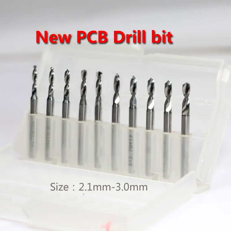 Новые 10 шт. 2 7 мм Карбид PCB сверла для резки фрезерного станка HUHAO|drill bit|pcb carbide drill
