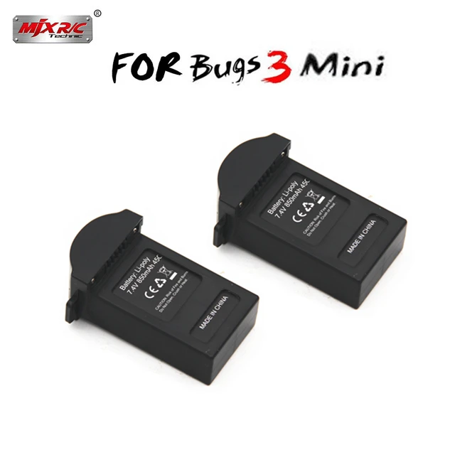 2 шт 7,4 V 850mAh литиевая батарея для MJX B3 Mini Bugs 3 Mini EX2mini бесщеточный Квадрокоптер запасные части литиевая батарея
