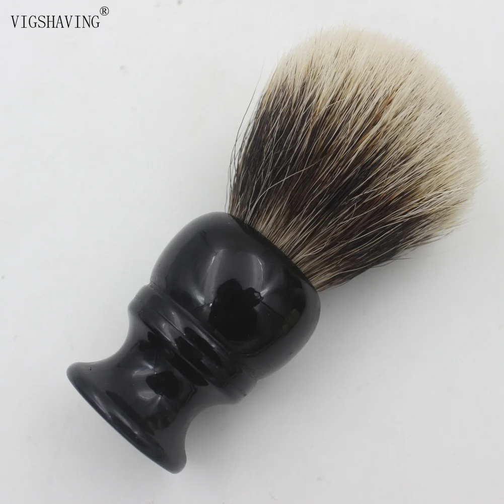 VIGSHAVING Cup стильная резиновая ручка для мужчин лучшая щетка для бритья волос барсука