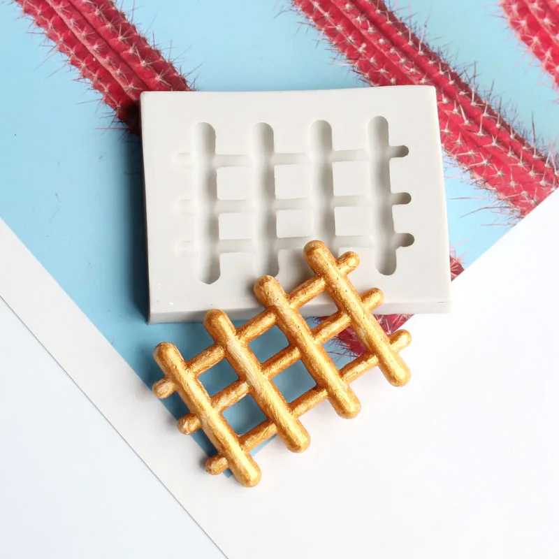 

Fence Mould Fondant Cupcake Molds Silicone Mold Sugar Candy Chocolate Gumpaste Mould Cake Decorating Tools 010195