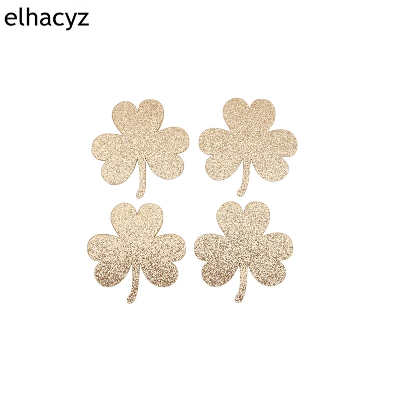 1 пара Новое поступление Блестящий четырехлистный клевер для девочек головной